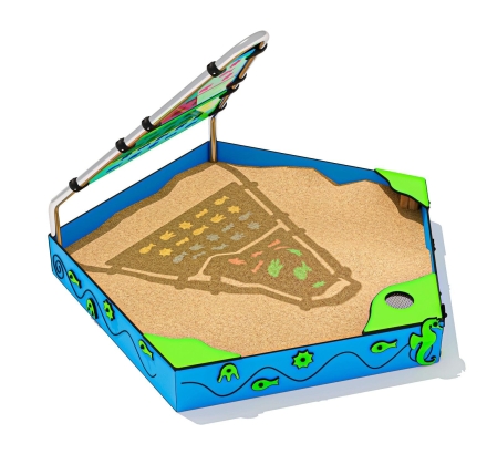 Песочный дворик ЛД051001 для детской площадки, фото 1