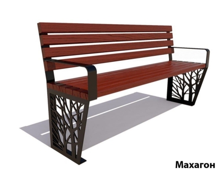 Парковая скамейка Роща, Лиственница 2,5 м, фото 4