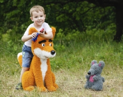 Топиари композиция лис и мышонок - газон Eco, фото 2