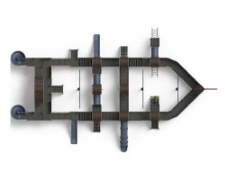 Детская игровая площадка Баркентина Летучий голландец (винтовой скат) ДИК 2.03.3.06-11 H=1200 H=1500 H=2000, фото 5