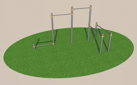 Три турника Брусья Workout свс-3тб, фото 1