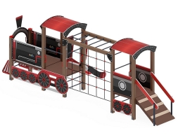 Детская игровая площадка Паровозик ДИК 1.03.5.03-02 Н=750, фото 2