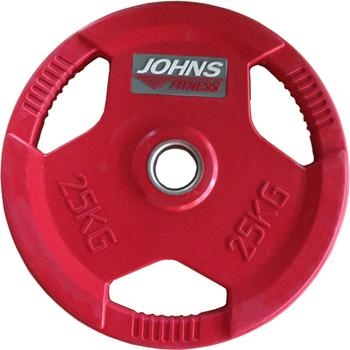 Диск JOHNS цветной 3-х хватовый обрезиненный d51мм, 25кг, фото 1
