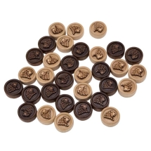 Фишки резные "Лев", Mirzoyan