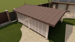 Навес для машин ФОРТ Премиум комплектация, фото 4