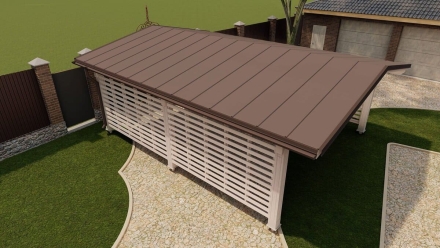 Навес для машин ФОРТ Премиум комплектация, фото 4