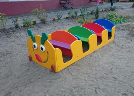 Игровой макет Гусеничка СКИ 201 для детских площадок, фото 2