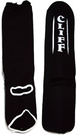 Защита голень-стопа изогнутая черная р.L, фото 1