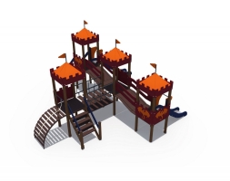 Детский игровой комплекс Империя Замок Н-1500 и Н-900 ДИО 02040, фото 3