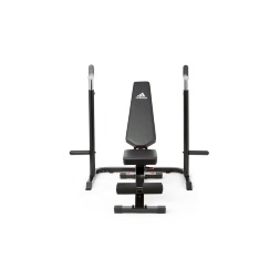 Скамья тренировочная Adidas с рамой для приседаний ADBE-10345 , фото 2