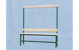 Скамья для раздевалок с вешалкой односторонняя 1,5 м