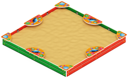 Песочница макси (Ракушки) - ИО 5.01.04-01, фото 1