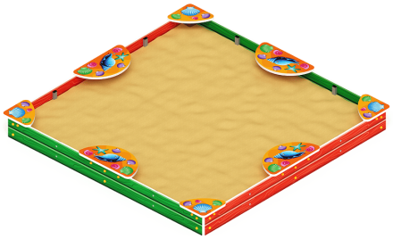 Песочница макси (Ракушки) - ИО 5.01.04-01, фото 1