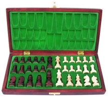 Шахматы "Магнит" (Польша, дерево, 27х13,5х4см)