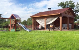 Деревянный навес ПАВЛОВО Несущий каркас, фото 2