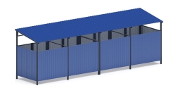 Навес контейнерной площадки для мусора (4 секции) МФ 55.02.02.4-03, фото 2