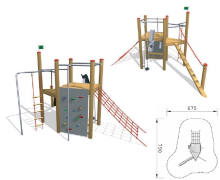 Площадка для лазания и игр с песком, фото 1