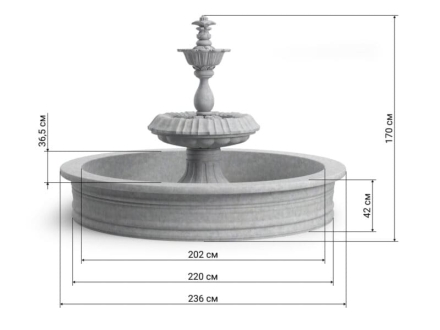 Фонтан Королевский в бетоне, фото 5