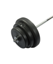 Штанга разборная, стальной гриф, пластиковые диски, 40 кг, BB-401