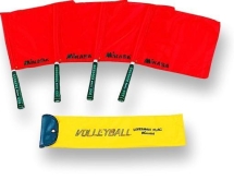 Флаги судейские для волейбола "MIKASA", комплект из 4 шт. в чехле