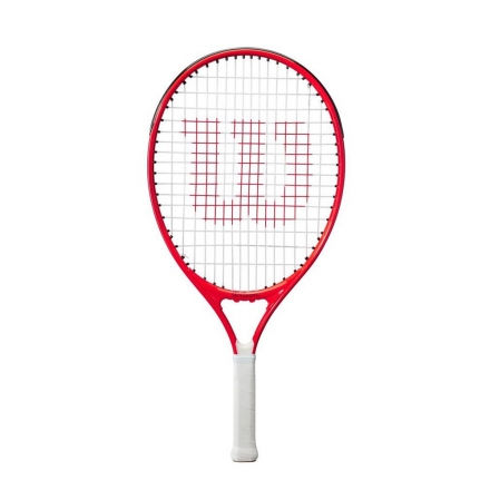 Ракетка б/т Wilson Roger Federer 23 Gr0000,арт.WR054210H,для дет.7-8 лет, алюмин.,со струн, бело-чер, фото 1