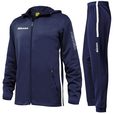 Костюм спортивный муж. с капюш. &quot;MIKASA&quot;, арт. MT546-061-2XL, р.2XL, 100% полиэстер, темносине-белый, фото 1