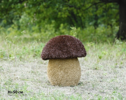 Топиари гриб Подосиновик, h=55 см - газон Eco, фото 3