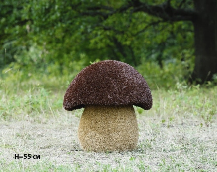 Топиари гриб Подосиновик, h=55 см - газон Eco, фото 1