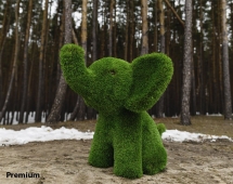 Топиари слоник Малыш - газон Premium Топиари слоник Малыш - газон Premium