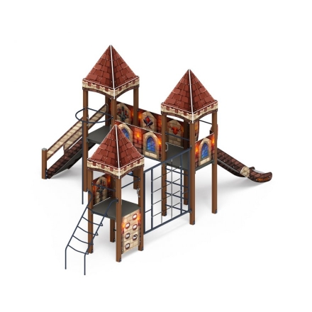 Детская игровая площадка Замок Средневековый ДИК 2.18.05-02 H=1500, фото 3