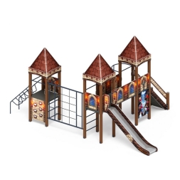 Детская игровая площадка Замок Средневековый ДИК 2.18.05-02 H=1500, фото 2