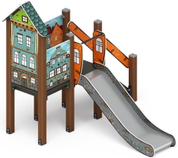 Горка с домиком - ИО 41.01.05-01 - (Город) H=900, фото 3