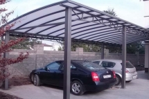 Односкатный навес для двух машин