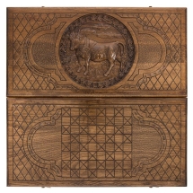 Нарды резные "Зодиак Телец", Ustyan