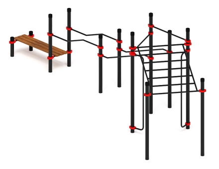 Воркаут ЛОВ 89 красный ВТ 101.21-01, фото 2