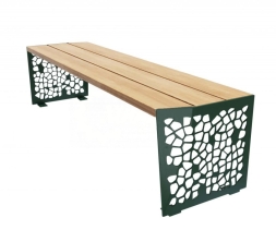 Скамейка стальная TORUDA 063 без спинки, фото 4