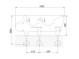 Игровой макет Самолет ИМ026 для детских площадок, фото 5 Игровой макет Самолет ИМ026 для детских площадок, фото 5