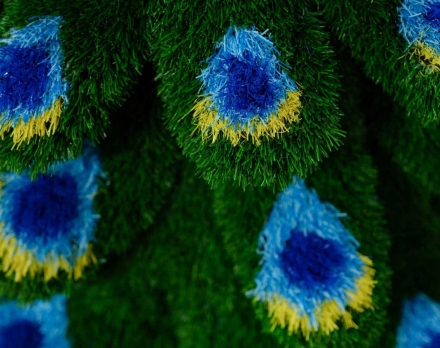 Топиари Павлин на вазоне греческом - газон Есо, фото 4