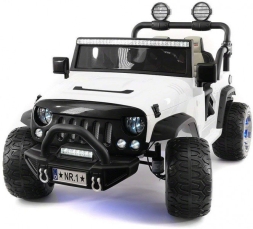 Электромобиль Jeep Wrangler White 2WD - SX1718-S, фото 1 Электромобиль Jeep Wrangler White 2WD - SX1718-S, фото 1
