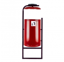 Урна уличная «Космос» вкапываемая с фиксатором (21 л), цвет бронза антик