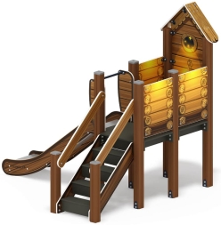 Горка с домиком - ИО 41.01.05-02 - (ЭКО) H=900, фото 3