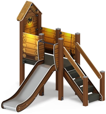 Горка с домиком - ИО 41.01.05-02 - (ЭКО) H=900, фото 4