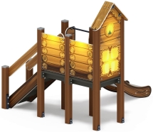 Горка с домиком - ИО 41.01.05-02 - (ЭКО) H=900