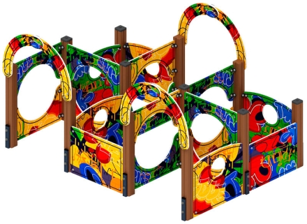 Лабиринт Кубик 2 (граффити) МФ 20.01.02-10, фото 1