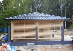 Навес для машин с хозблоком НИКОЛИНО Премиум комплектация, фото 5