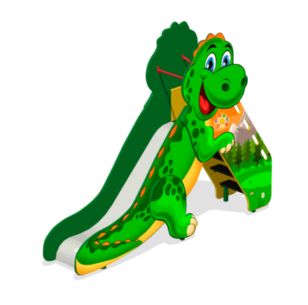 Детская горка Динозаврик ГР-20Х H=1000 для игровой площадки, фото 1