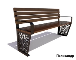 Парковая скамейка Сколково, Лиственница 3 м, фото 4