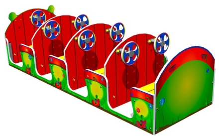 Игровой макет Машинка Гусеничка ИМ244 для детских площадок, фото 2