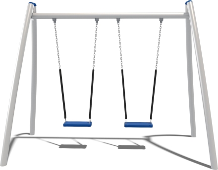 Качели двухсекционные Кураж Fairytale КЧ081.00.2 для детской площадки, фото 2