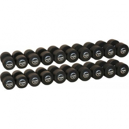 Гантельный ряд PROFI-FIT PROFESSIONAL 27,5 кг - 50 кг (10 пар), шаг 2,5 кг, фото 1